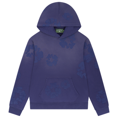 Mono Cotton Wreath Hoodie in Washed Blue – Soft Streetwear