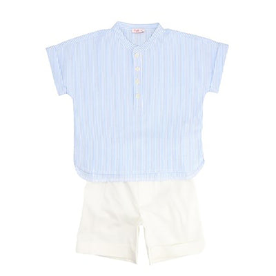 IL GUFO Cotton Shirt & Bermuda Shorts