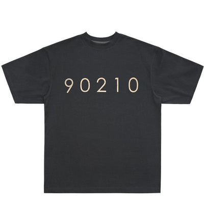 ANTIDOTE 90210 cracked printed short-sleeved T-shirt