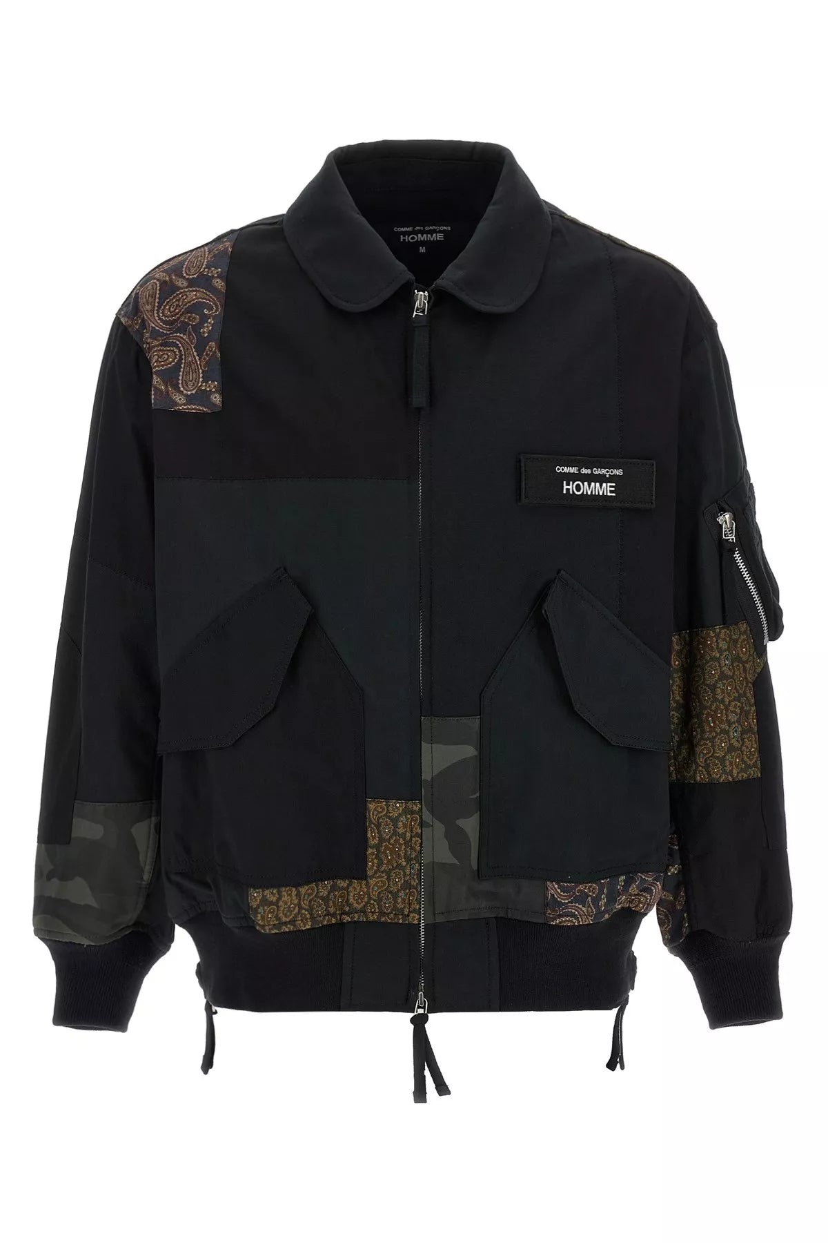 Patchwork bomber jacket