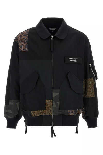 Patchwork bomber jacket