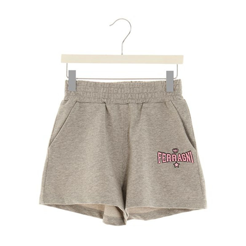 CHIARA FERRAGNI BRAND Logo Embroidery Shorts