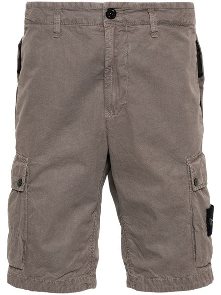 Stone Island Cotton cargo shorts brown