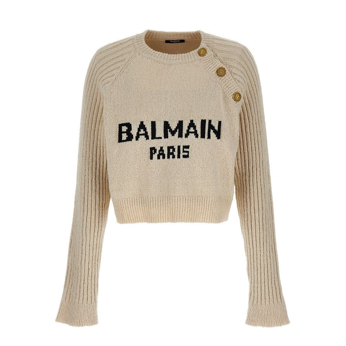balmain Logo sweater beige