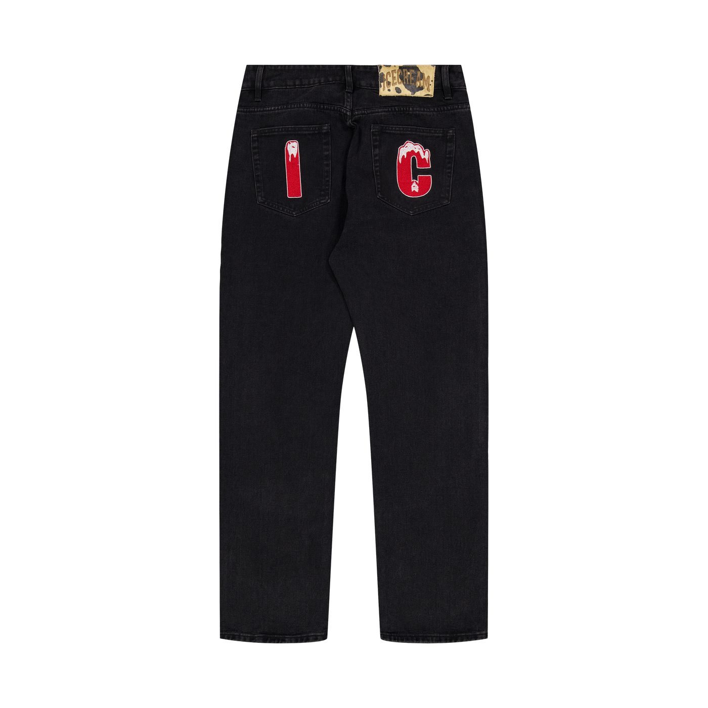 ICECREAM Running Dog Denim Pant Black/Red Frost