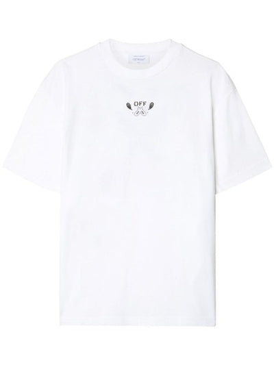 Off-white T-shirt with bandana arrow motif white