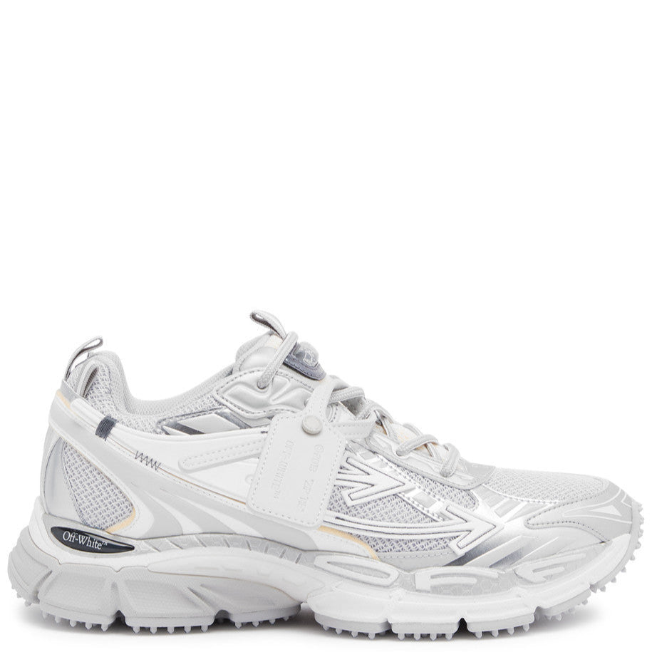 OFF-WHITE Be Right Back Panelled Mesh Sneakers with Signature Arrows Appliqué