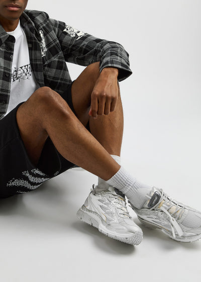 OFF-WHITE Be Right Back Panelled Mesh Sneakers with Signature Arrows Appliqué