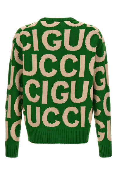 GUCCI Logo sweater green