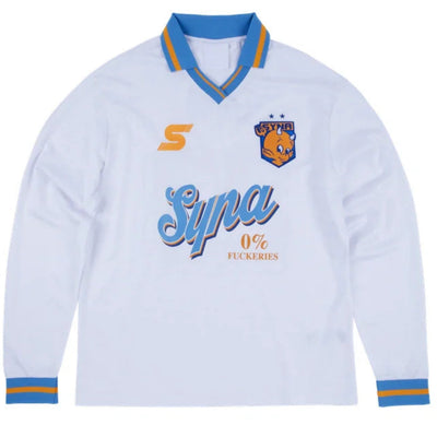 Syna World White Football Jersey – Premium Breathable Sportswear