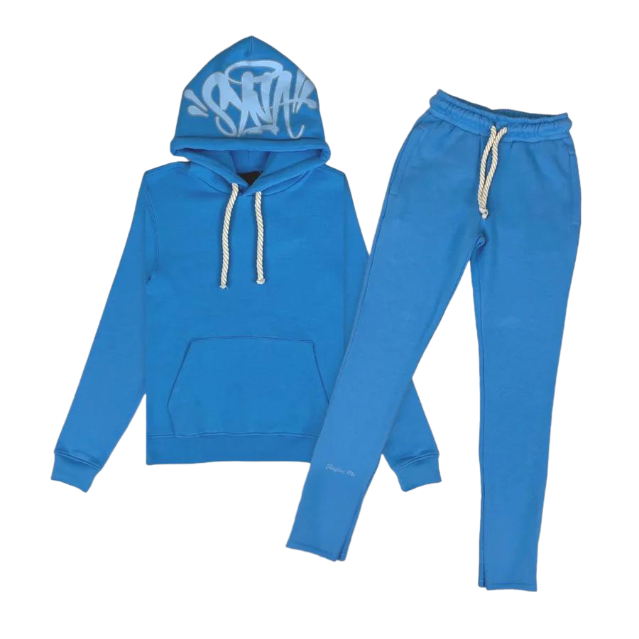 SYNA WORLD LOGO TRACKSUIT BLUE BY CENTRAL CEE – Royal Culture