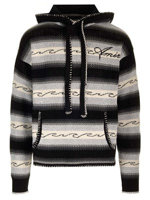 Amiri wave cotton sweater hoodie