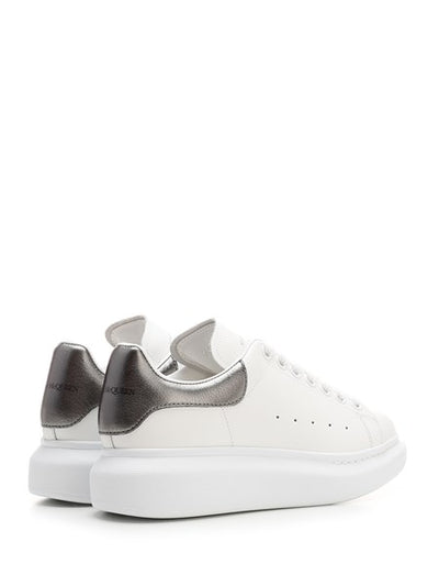 Alexander Mcqueen White and silver oversize sneakers