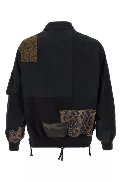 Patchwork bomber jacket