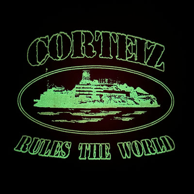 Corteiz RTW Glow In The Dark OG Alcatraz T-Shirt - Black