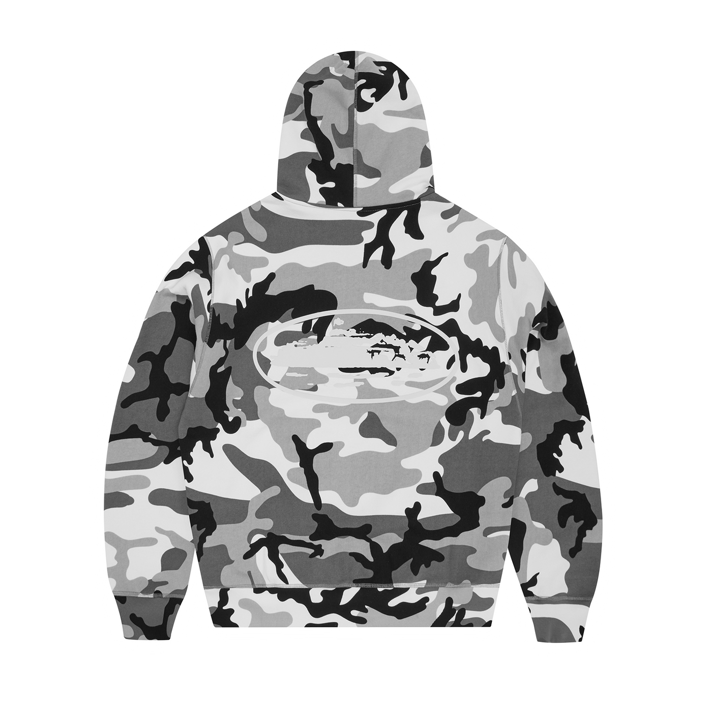 CORTEIZ Island Puff Print Zip Hoodie Arctic Camo