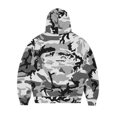 CORTEIZ Island Puff Print Zip Hoodie Arctic Camo