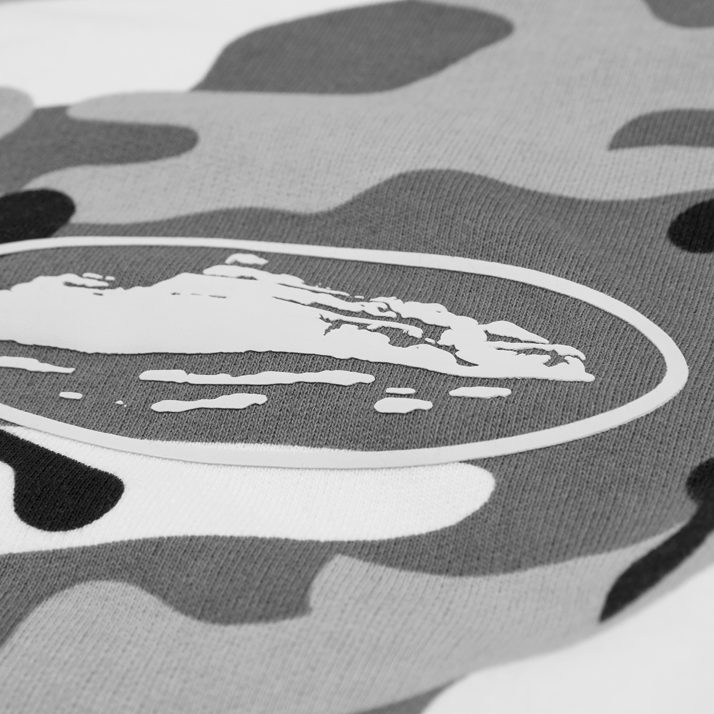 CORTEIZ Island Puff Print Zip Hoodie Arctic Camo