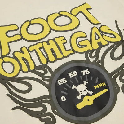 Broken Planet Foot On The Gas T-Shirt - Vanilla White