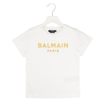 BALMAIN KIDS Logo Embroidery T-shirt