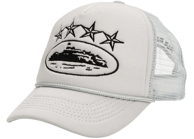 Corteiz 4Starz Alcatraz Trucker Hat White