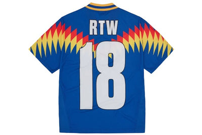 Corteiz Club RTW Blue Football Jersey: Authentic Retro SS23 Mens Sportswear Top