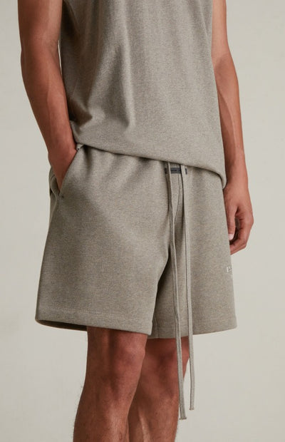 Fear of God Essentials SP25 Metallic Logo Shorts ‘Homestead Heather’
