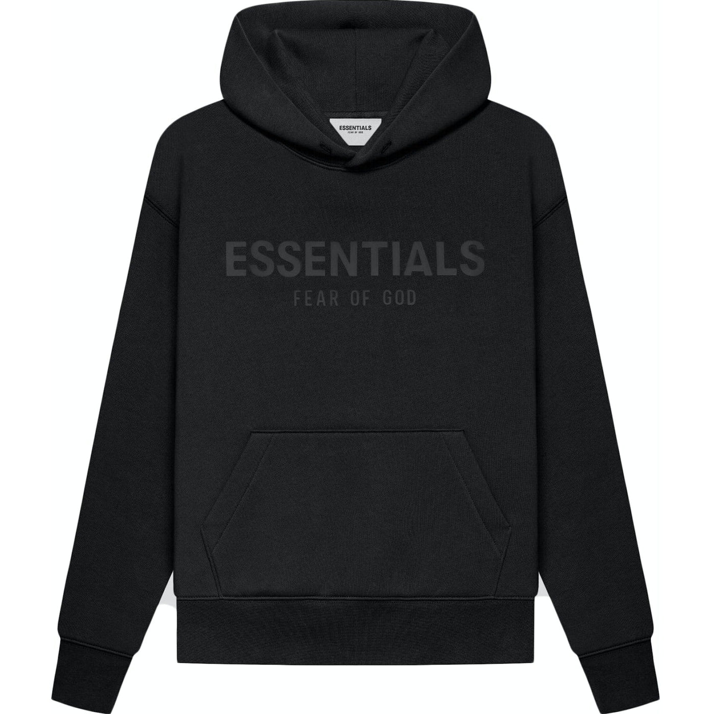 (SALE) FEAR OF GOD ESSENTIALS HOODIE BLACK KIDS/JR