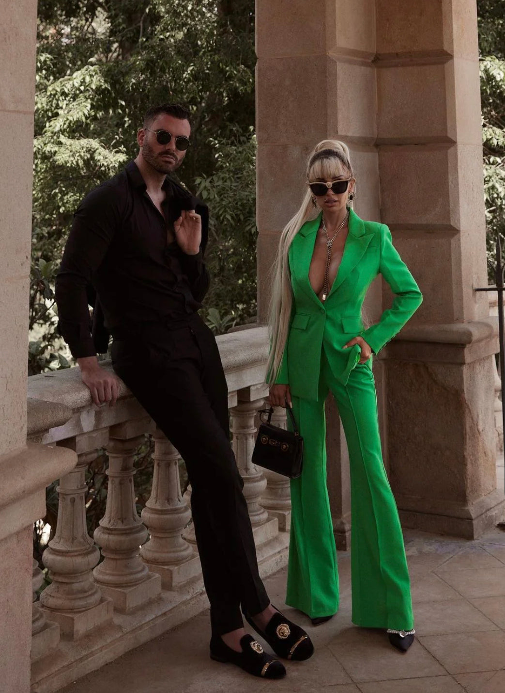 ‘Heartless' Green Blazer Trouser 2 Piece Set