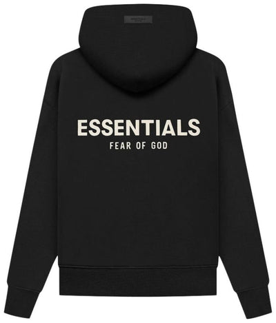(SALE) FEAR OF GOD ESSENTIALS HOODIE BLACK KIDS/JR SS22