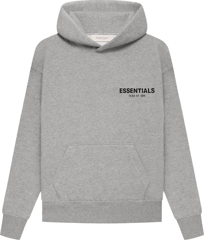 (SALE) FEAR OF GOD ESSENTIALS HOODIE DARK OATMEAL KIDS/JR SS22