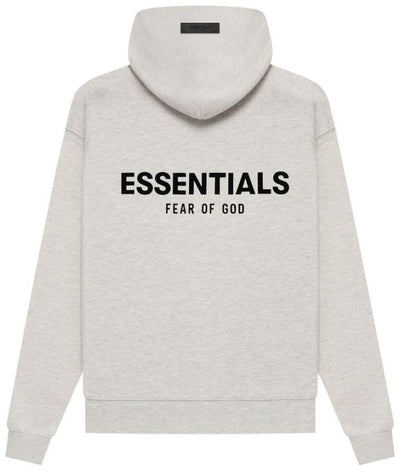 (SALE) FEAR OF GOD ESSENTIALS HOODIE LIGHT OATMEAL KIDS/JR SS22