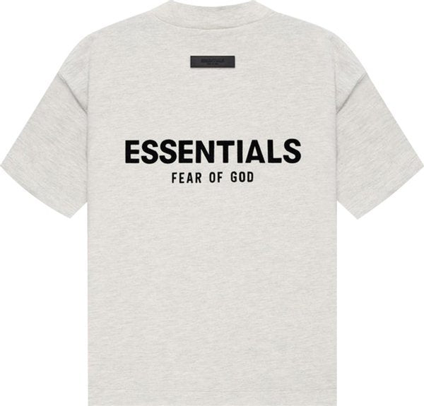 (SALE) FEAR OF GOD ESSENTIALS S SHIRT LIGHT OATMEAL KIDS/JR SS22