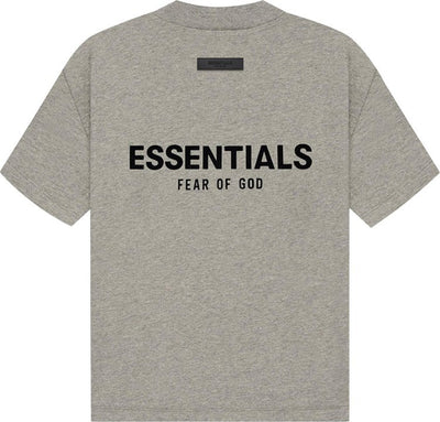 (SALE) FEAR OF GOD ESSENTIALS S SHIRT DARK OATMEAL KIDS/JR SS22
