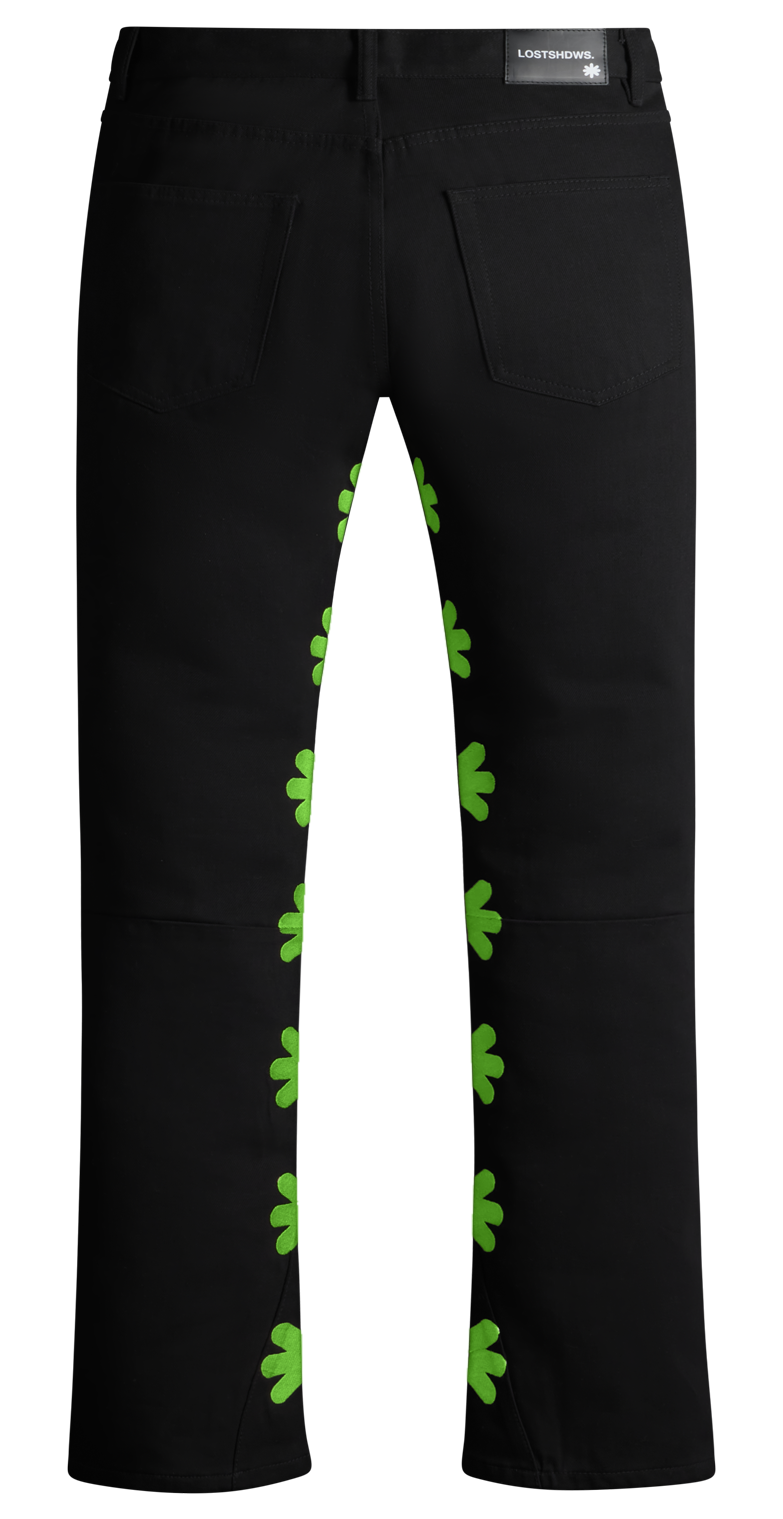 LostShdws Dark Shadows Slime Green Premium Urban Denim Pant