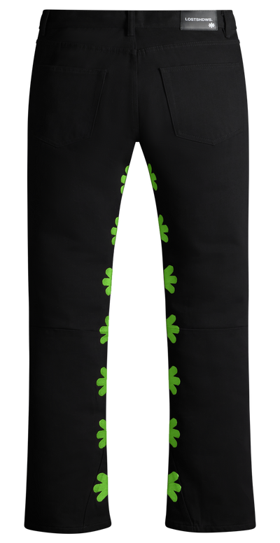 LostShdws Dark Shadows Slime Green Premium Urban Denim Pant