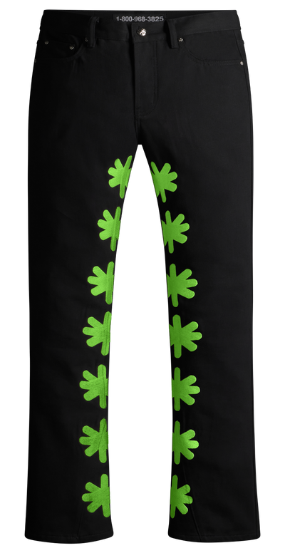 LostShdws Dark Shadows Slime Green Premium Urban Denim Pant