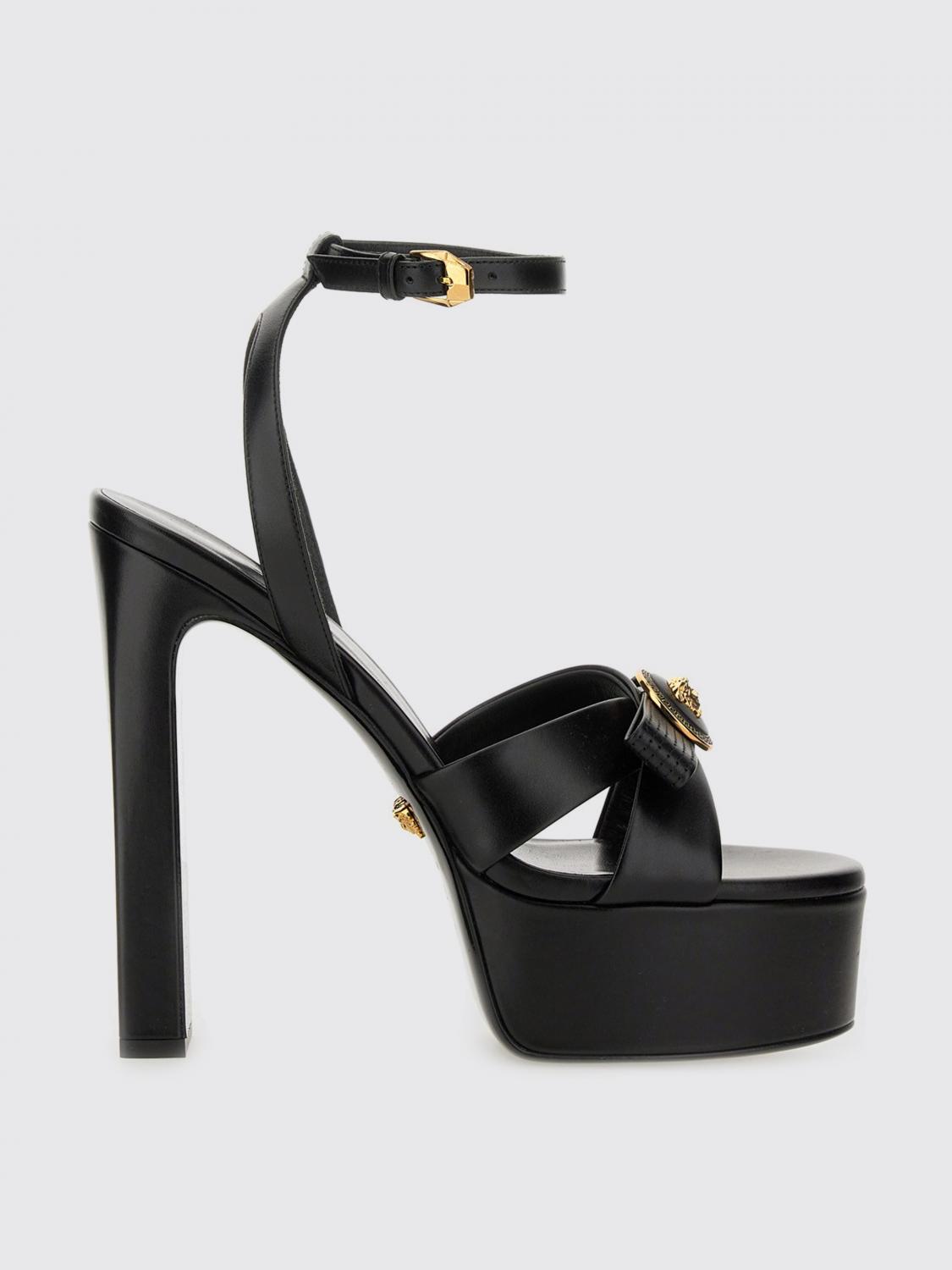 Versace 140 MM Gianni Ribbon Heel Sandal