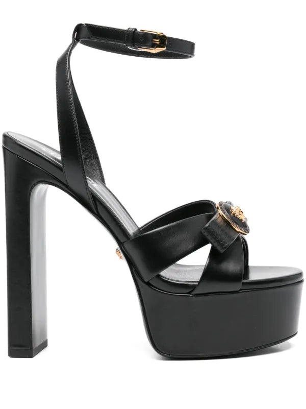 Versace 140 MM Gianni Ribbon Heel Sandal