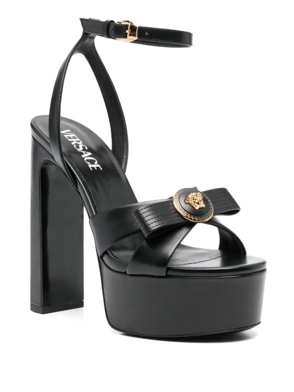 Versace 140 MM Gianni Ribbon Heel Sandal