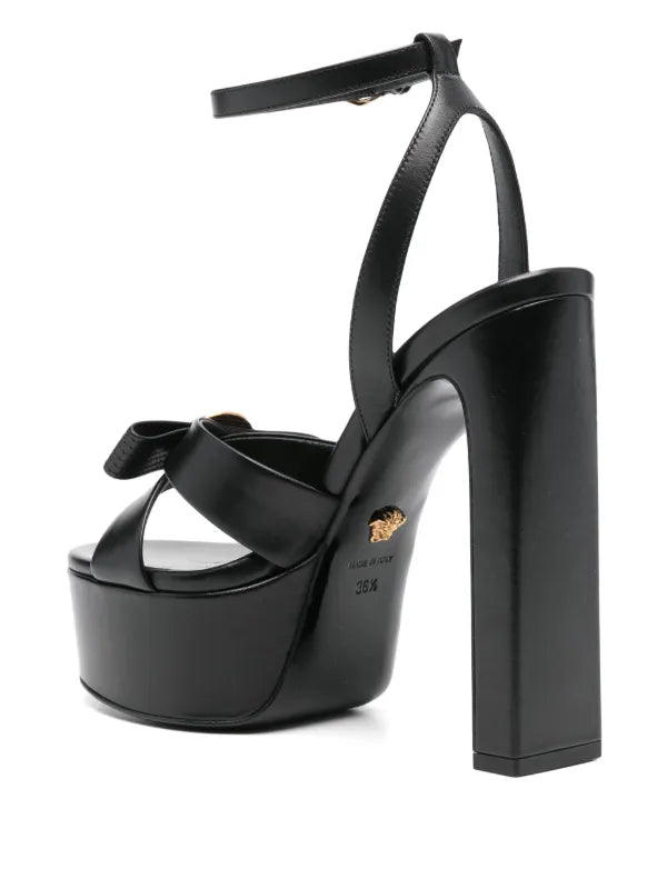 Versace 140 MM Gianni Ribbon Heel Sandal