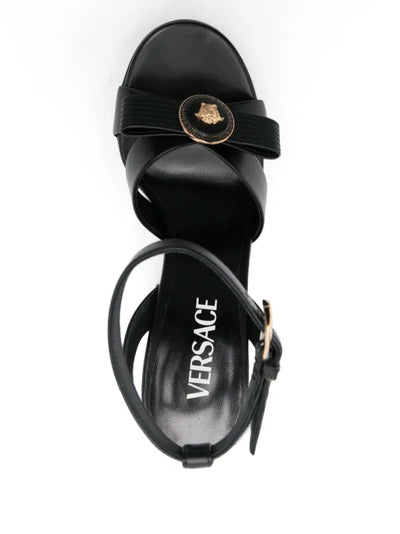 Versace 140 MM Gianni Ribbon Heel Sandal