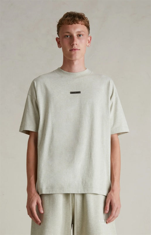 Fear of God Essentials SP25 T-Shirt ‘Heather Stone’