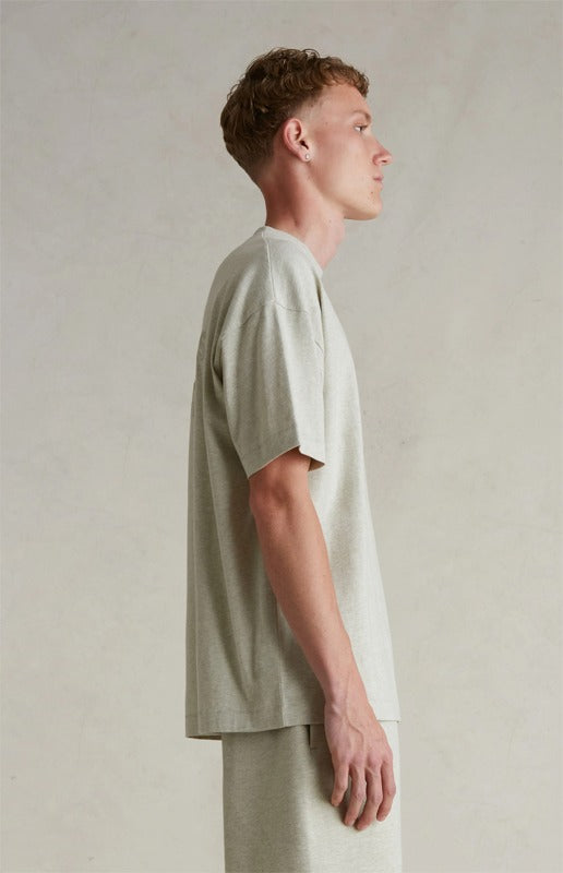 Fear of God Essentials SP25 T-Shirt ‘Heather Stone’