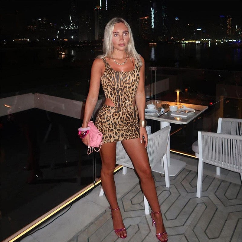 Heartless- Uma Leopard Print Two Piece Co-ord