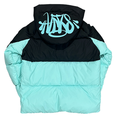 Synaworld ‘Syna Logo’ Puffer Jacket Black/Blue