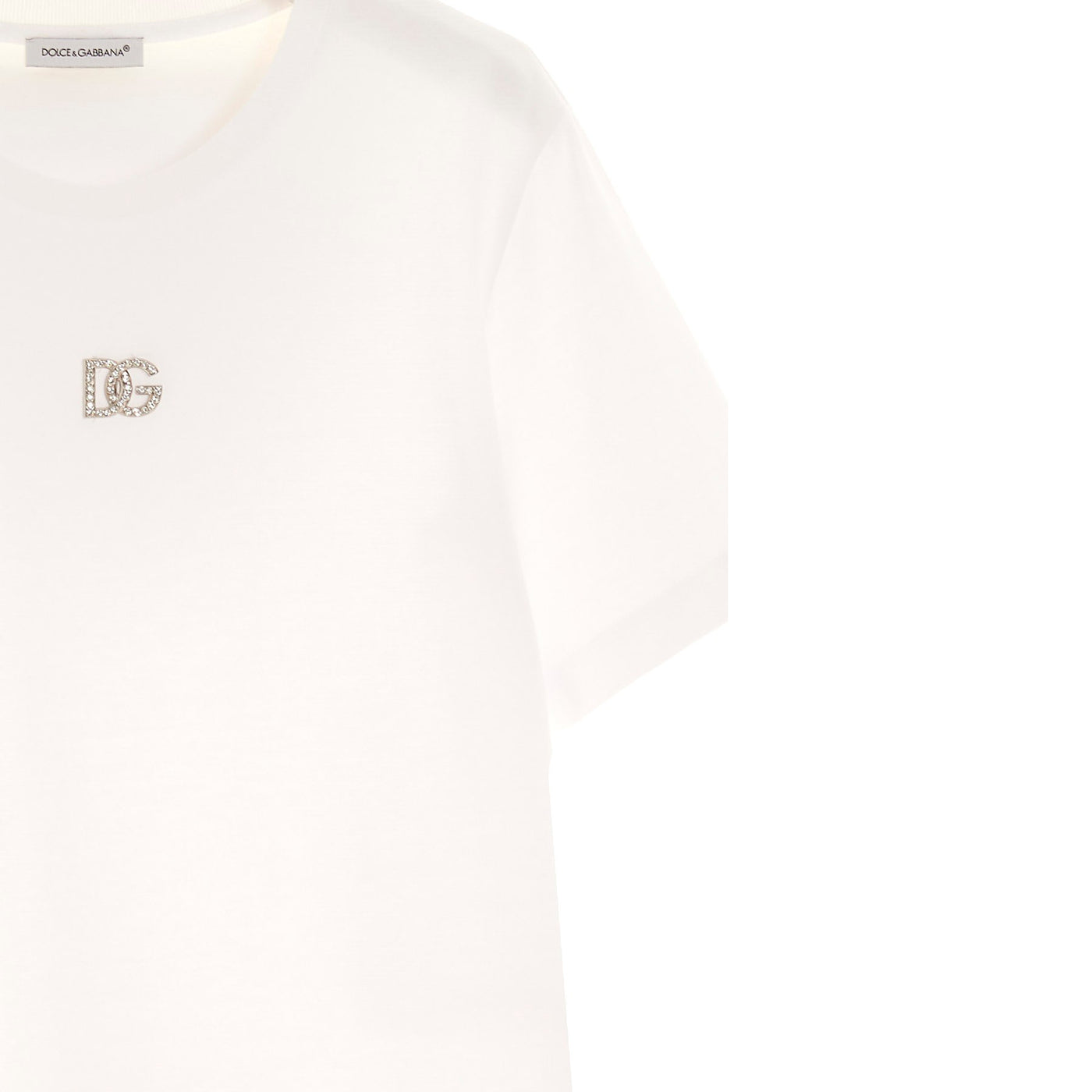 DOLCE & GABBANA Crystal Logo T-shirt