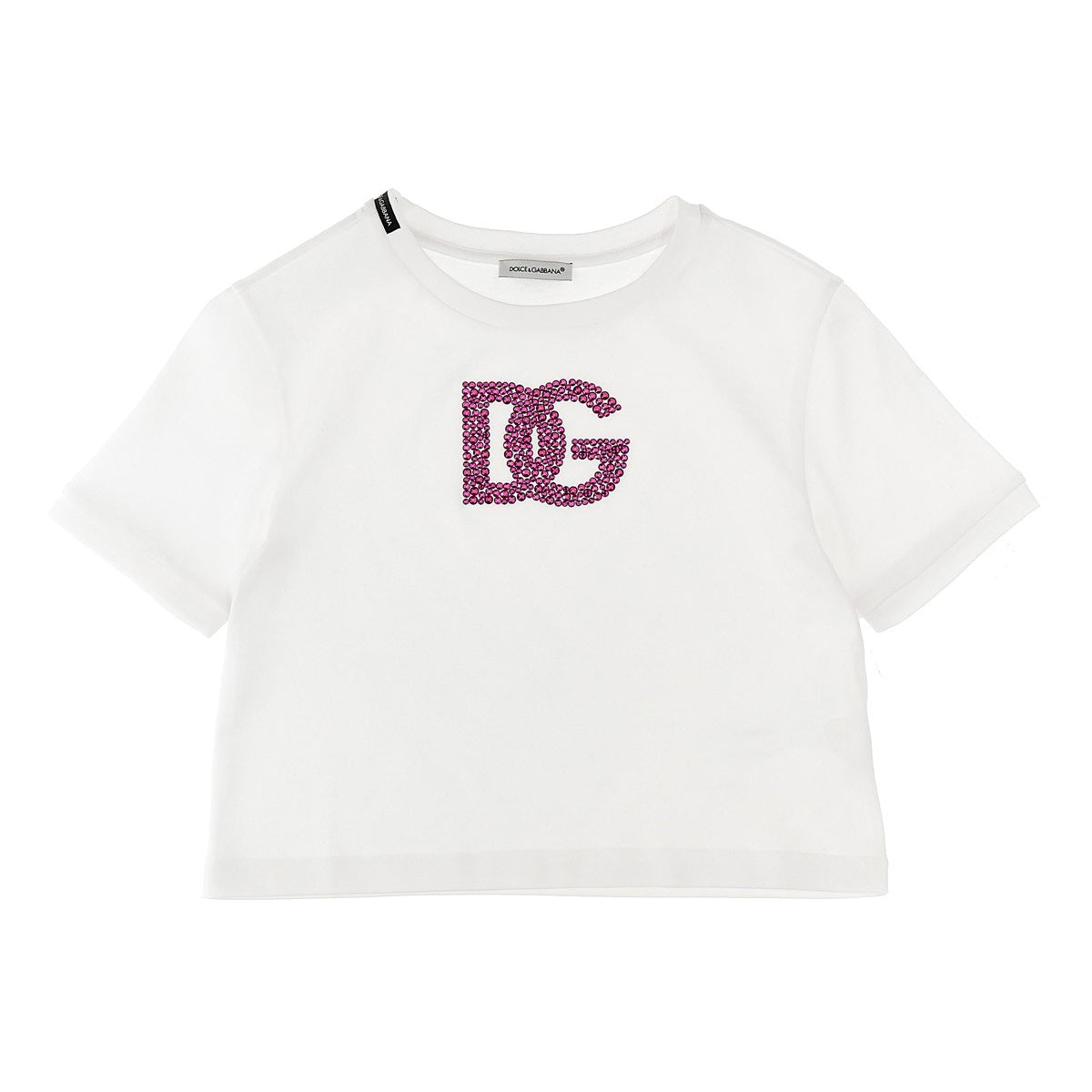 DOLCE & GABBANA Rhinestone Logo T-shirt