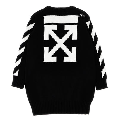 OFF-WHITE Classic Arrow Tab Knit Dress