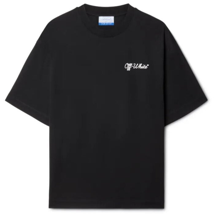 Off White Black Script T Shirt